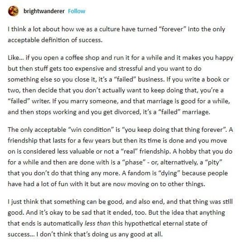 Transcription on the post's body